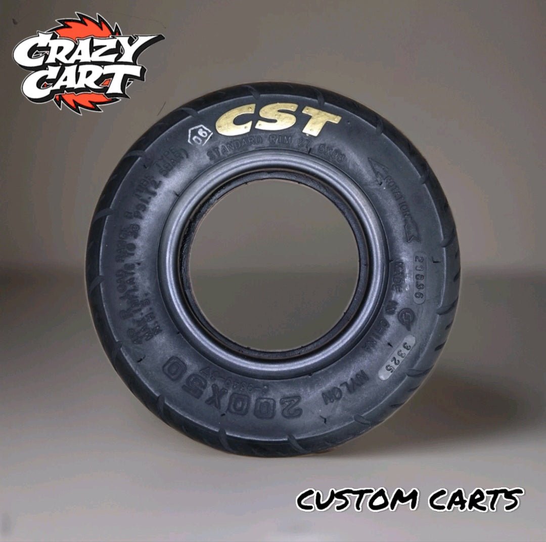 Razor Crazy Cart Standard and XL CST Street Air Tire 200X50 Upgrade - CUSTOM CARTS