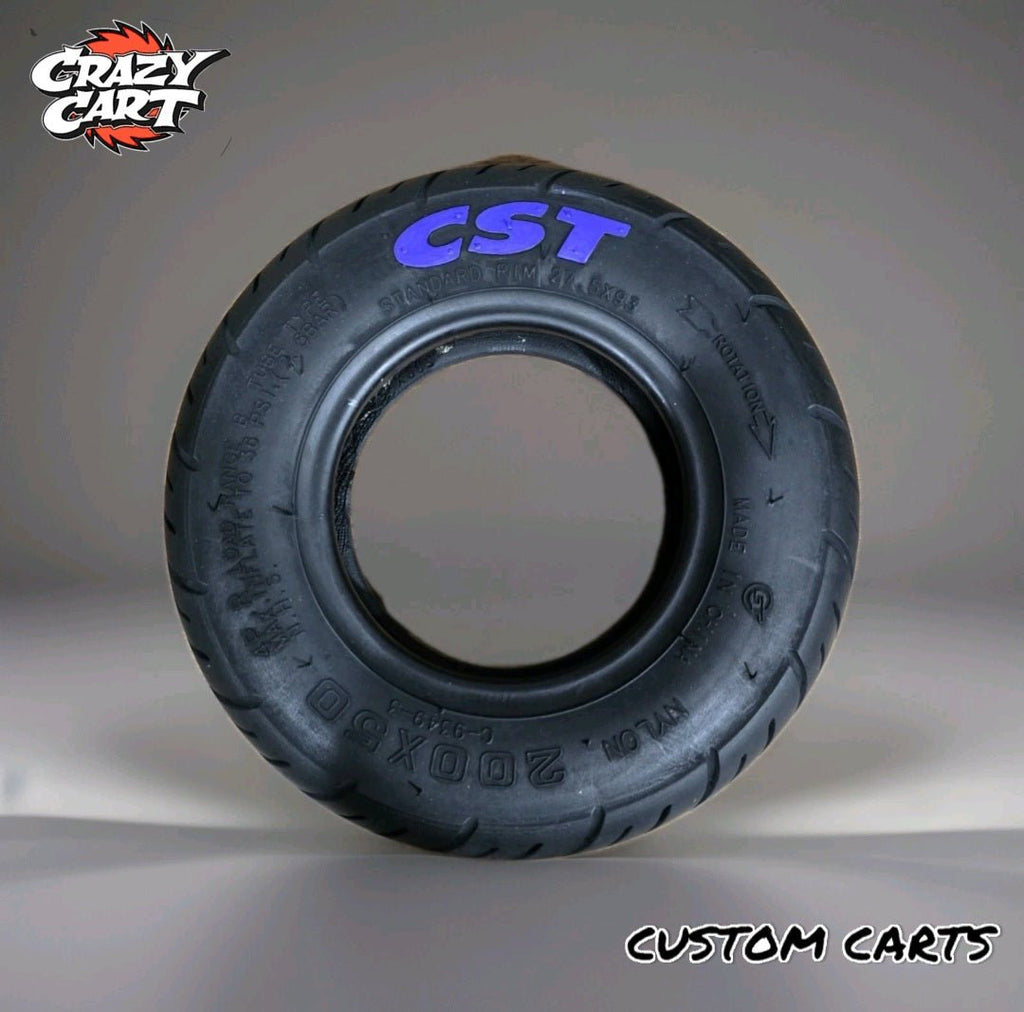 Razor Crazy Cart Standard and XL CST Street Air Tire 200X50 Upgrade - CUSTOM CARTS