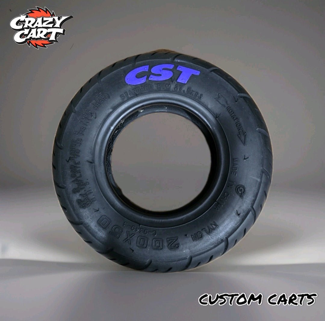 Razor Crazy Cart Standard and XL CST Street Air Tire 200X50 Upgrade - CUSTOM CARTS