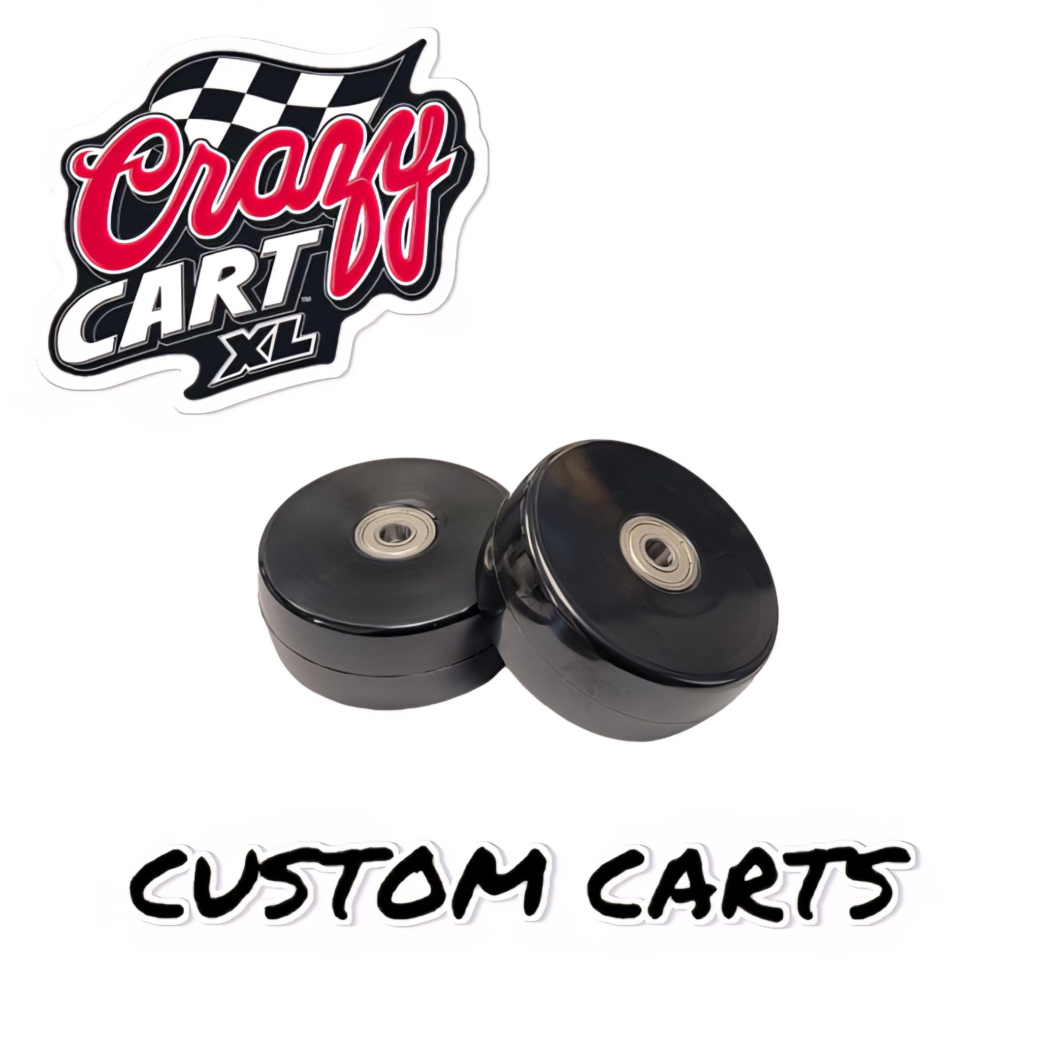 Crazy Cart XL Solid Core Rear Wheels (76mm x 30mm) - CUSTOM CARTS