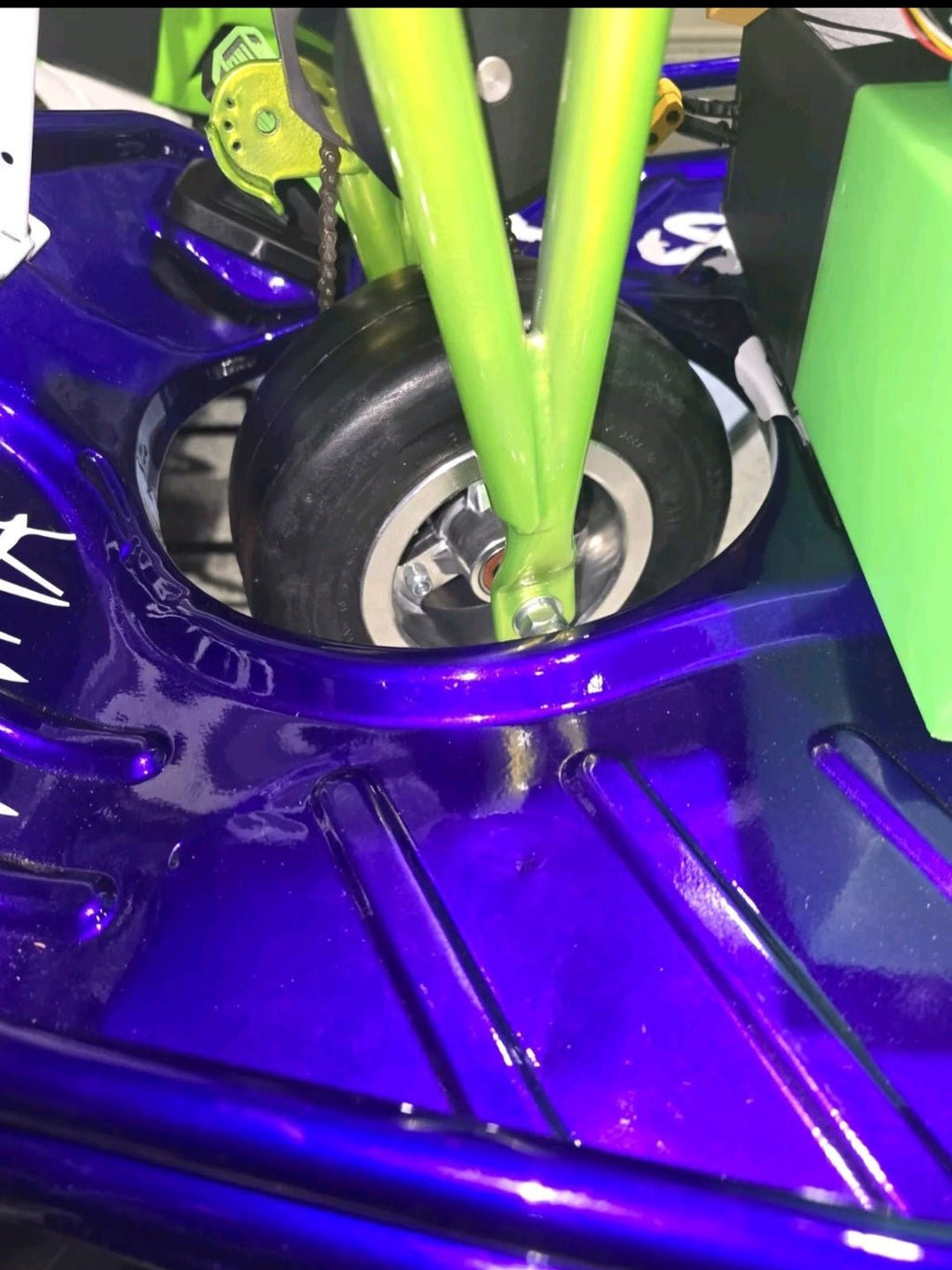 FATMAXX CRAZY CART CUSTOM RACE SLICK 8x3.00 - 4 FRONT WHEEL STD/XL - CUSTOM CARTS