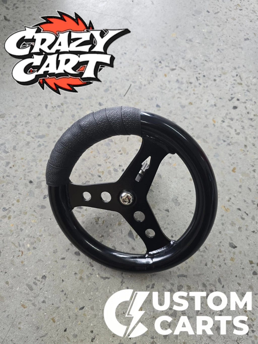 Razor Crazy Cart Steering Wheel Comfort Grip Tape - Black - CUSTOM CARTS